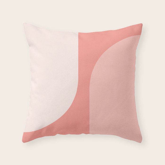 Modern Minimal Arch Abstract XLVI Throw Pillow Gallery Image 1