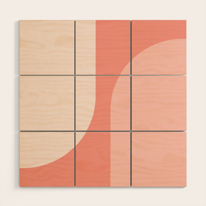 Modern Minimal Arch Abstract XLVI Wood Wall Art Gallery Image 1