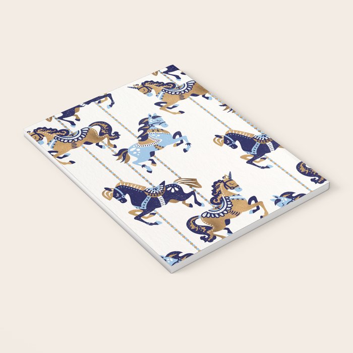 Carousel Horses - Copper & Blue Notebook Gallery Image 3