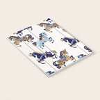 Carousel Horses - Copper & Blue Notebook Gallery Image 3