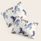 Carousel Horses - Copper & Blue Pillow Sham Gallery Image 3