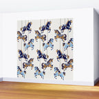 Carousel Horses - Copper & Blue Wall Mural Gallery Image 2