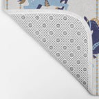 Carousel Horses - Copper & Blue Bath Mat Gallery Image 2