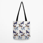 Carousel Horses - Copper & Blue Tote Bag Gallery Image 2