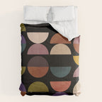 mid century abstract geometric autumn 3 Comforter Gallery Image 6