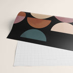 mid century abstract geometric autumn 3 Wrapping Paper Gallery Image 2