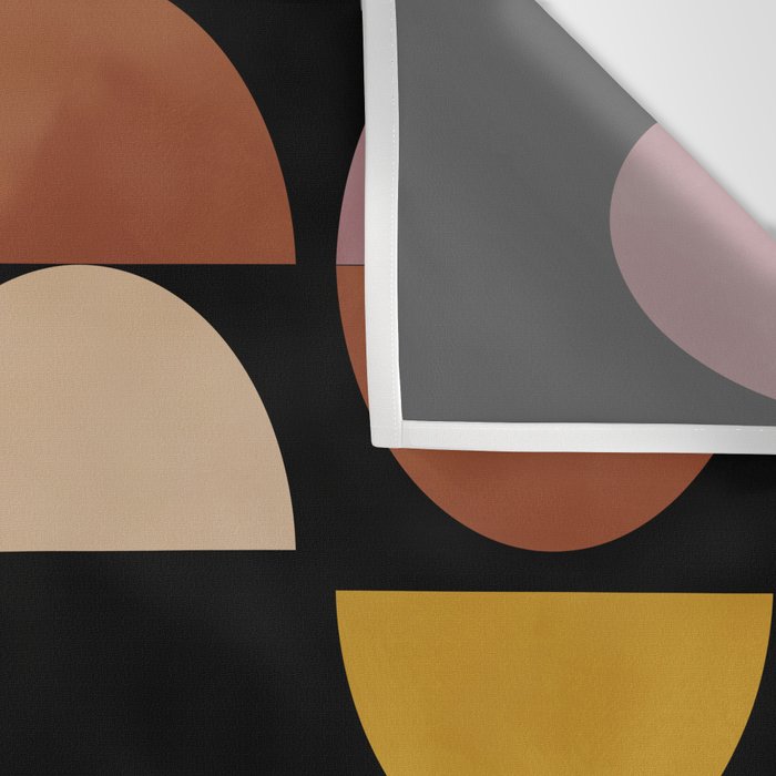 mid century abstract geometric autumn 3 Wall Tapestry Gallery Image 3