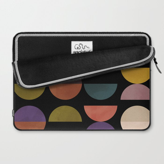 mid century abstract geometric autumn 3 Laptop Sleeve Gallery Image 2