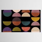 mid century abstract geometric autumn 3 Tablecloth Gallery Image 2