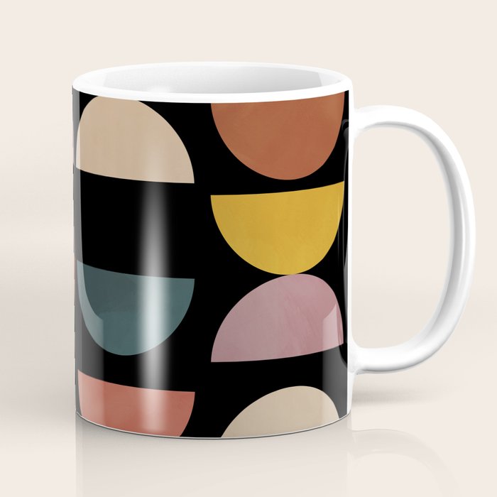 mid century abstract geometric autumn 3 Coffee Mug Gallery Image 1