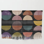 mid century abstract geometric autumn 3 Wall Hanging Gallery Image 1