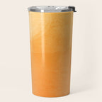 70s Style Golden Sunset Abstract Landscape Travel Mug Gallery Image 2