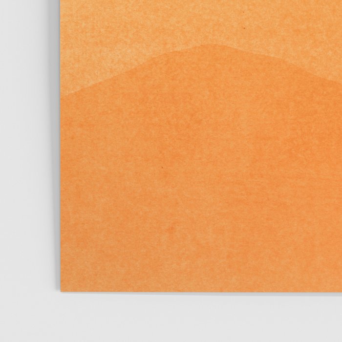 70s Style Golden Sunset Abstract Landscape Poster Gallery Image 3