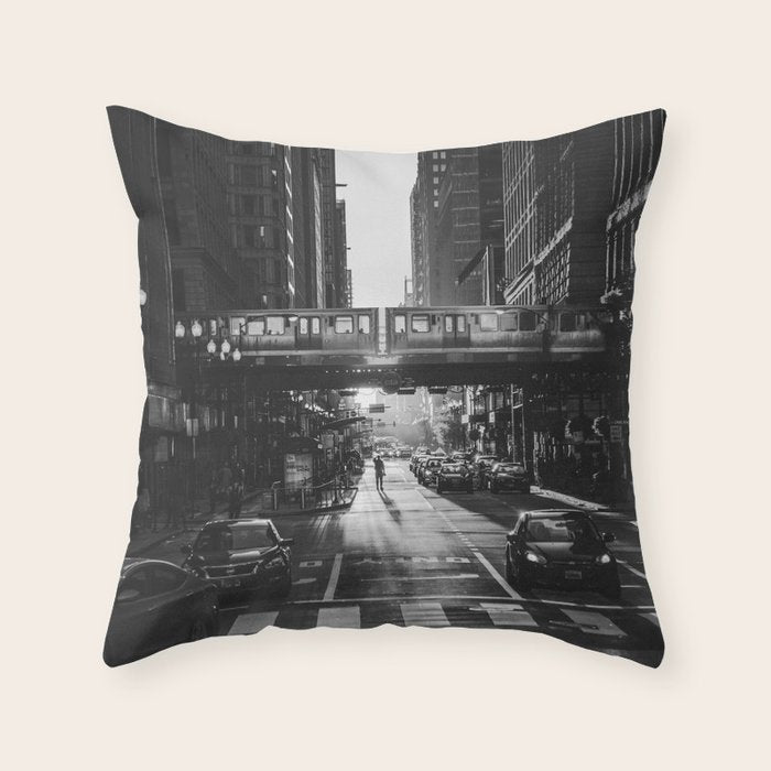 Chicago City Throw Pillow Gallery Image 1