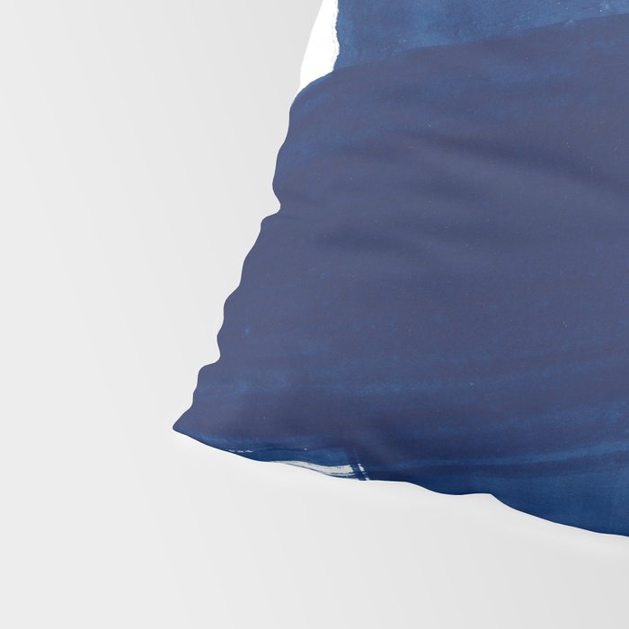 Indigo Abstract Brush Strokes | No. 4 Pillow Sham Gallery Image 4