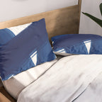 Indigo Abstract Brush Strokes | No. 4 Pillow Sham Gallery Image 2
