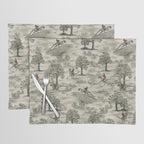 Not-So-Traditional English Fox Hunt with Dinosaurs Placemat Gallery Image 1