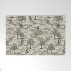 Not-So-Traditional English Fox Hunt with Dinosaurs Welcome Mat Gallery Image 1