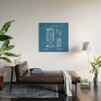 First Computer Patent - Technology Art - Blueprint Wood Wall Art Gallery Image 2