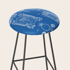 First Computer Patent - Technology Art - Blueprint Stool Gallery Image 2