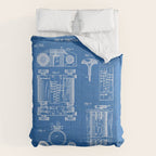 First Computer Patent - Technology Art - Blueprint Comforter Gallery Image 6
