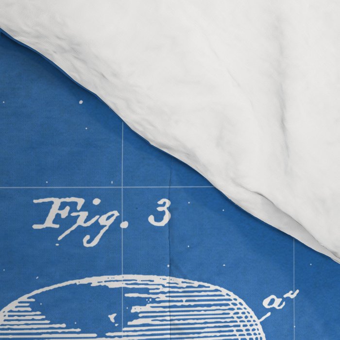 First Computer Patent - Technology Art - Blueprint Comforter Gallery Image 4