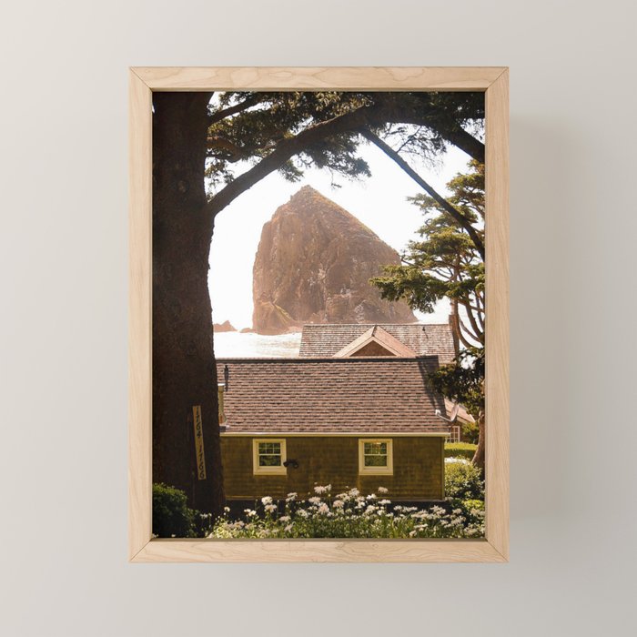 Cannon Beach Bungalow Mini Art Print Gallery Image 1