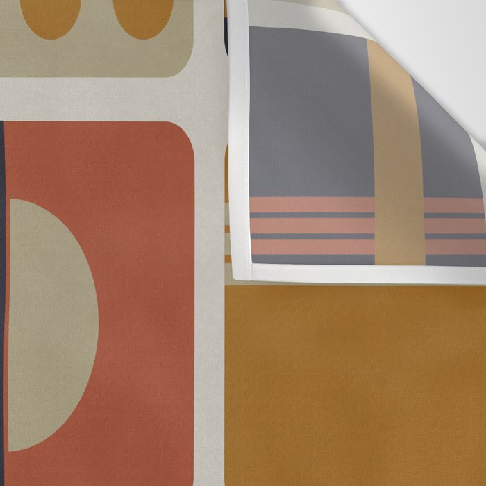 Retro Shapes Wall Tapestry Gallery Image 3