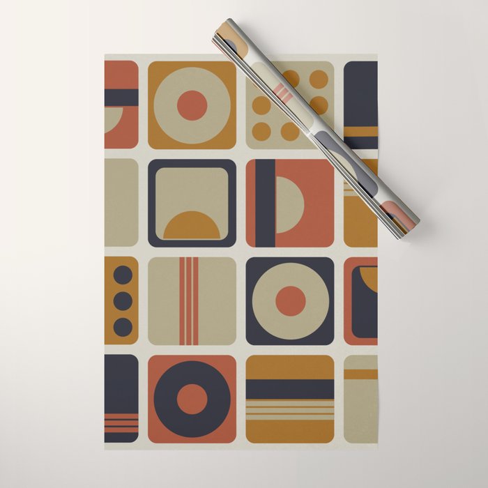 Retro Shapes Wrapping Paper Gallery Image 1