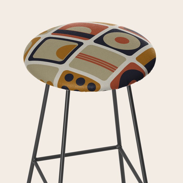 Retro Shapes Stool Gallery Image 2