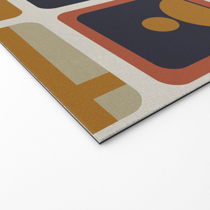 Retro Shapes Welcome Mat Gallery Image 2