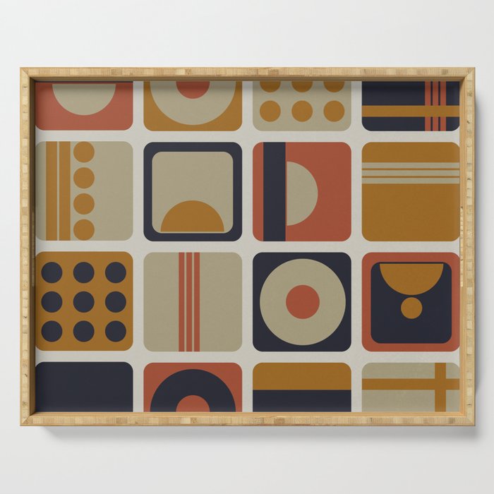 Retro Shapes Serving Tray Gallery Image 1