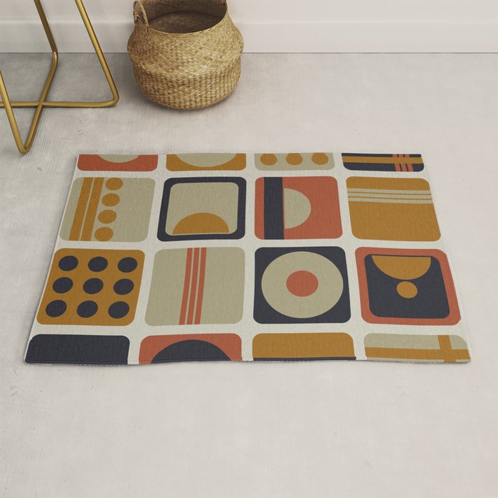 Retro Shapes Rug Gallery Image 1