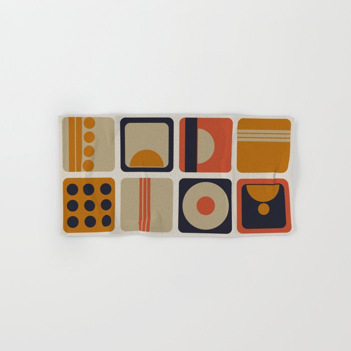 Retro Shapes Bath Towel Gallery Image 1