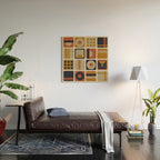 Retro Shapes Wood Wall Art Gallery Image 2
