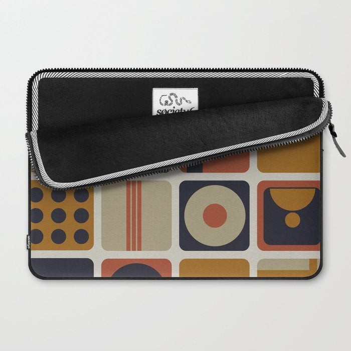 Retro Shapes Laptop Sleeve Gallery Image 2