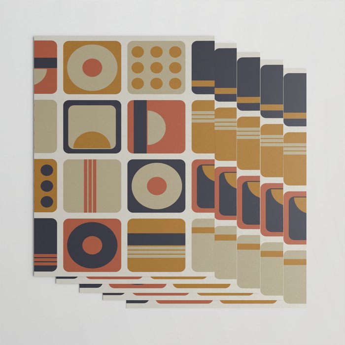 Retro Shapes Wrapping Paper Gallery Image 3