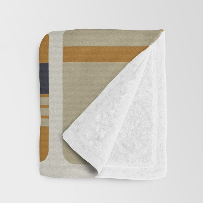 Retro Shapes Throw Blanket Gallery Image 3