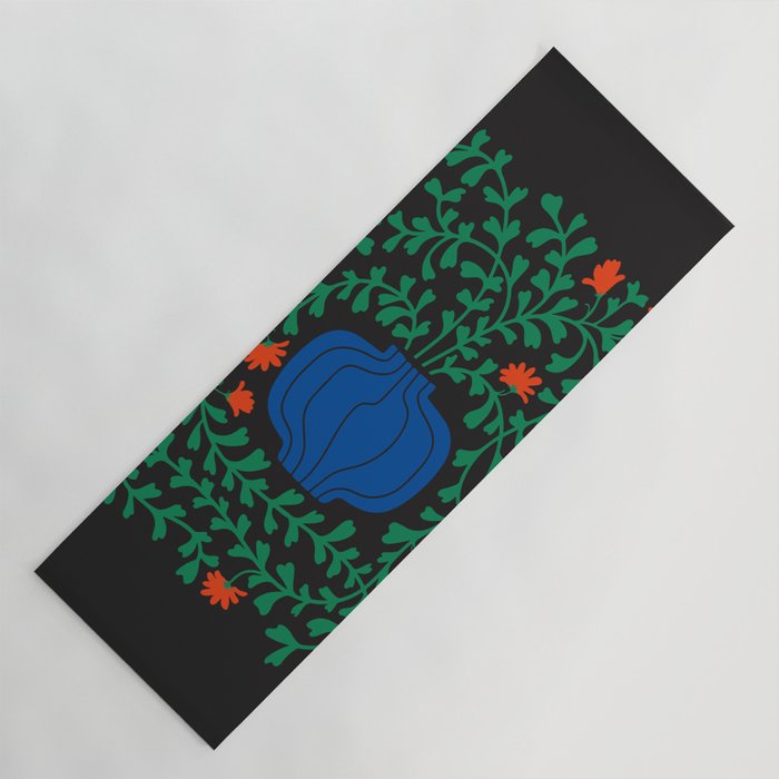 Summer Bloom: Midnight Rain Forest Yoga Mat Gallery Image 1