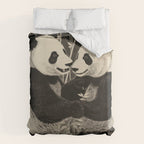 Bamboo Panda Dancing Pair Duvet Cover Gallery Image 6