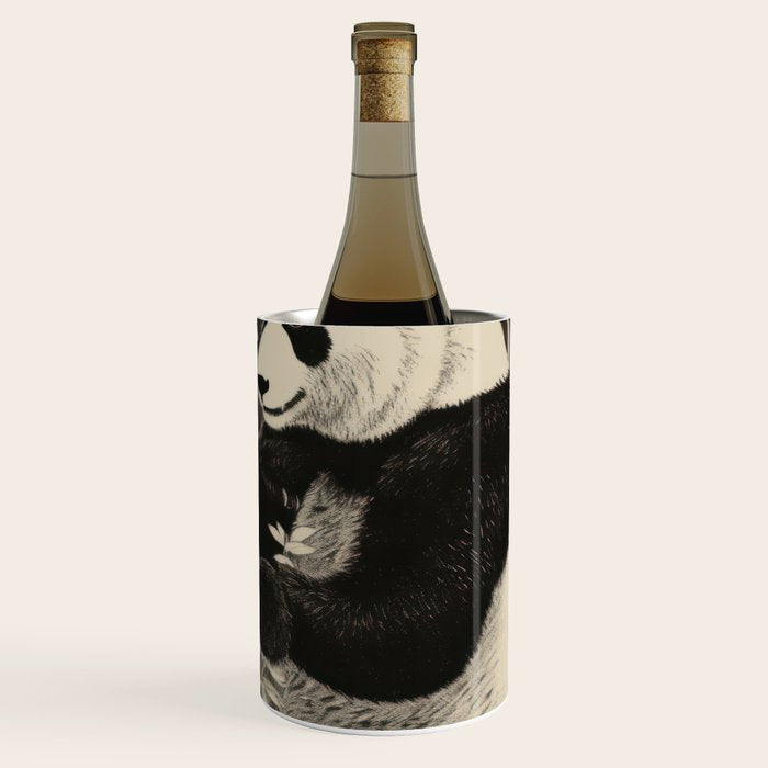 Bamboo Panda Dancing Pair Wine Chiller Gallery Image 3
