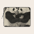 Bamboo Panda Dancing Pair Laptop Sleeve Gallery Image 1