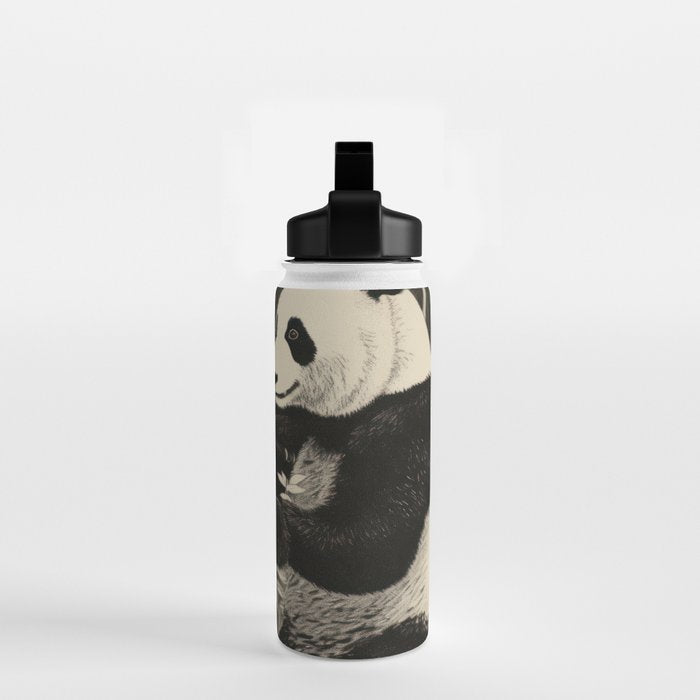 Bamboo Panda Dancing Pair Water Bottle Gallery Image 2