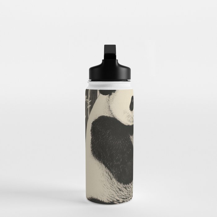 Bamboo Panda Dancing Pair Water Bottle Gallery Image 3