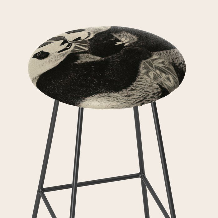Bamboo Panda Dancing Pair Stool Gallery Image 2