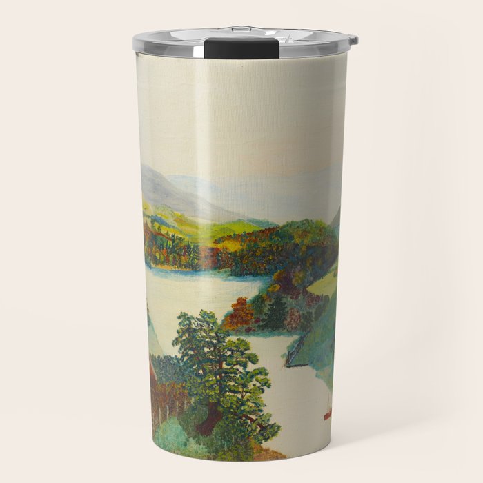 Anna Mary Robertson 'Grandma' Moses Upper Cambridge Valley American Folk Art Travel Mug Gallery Image 1