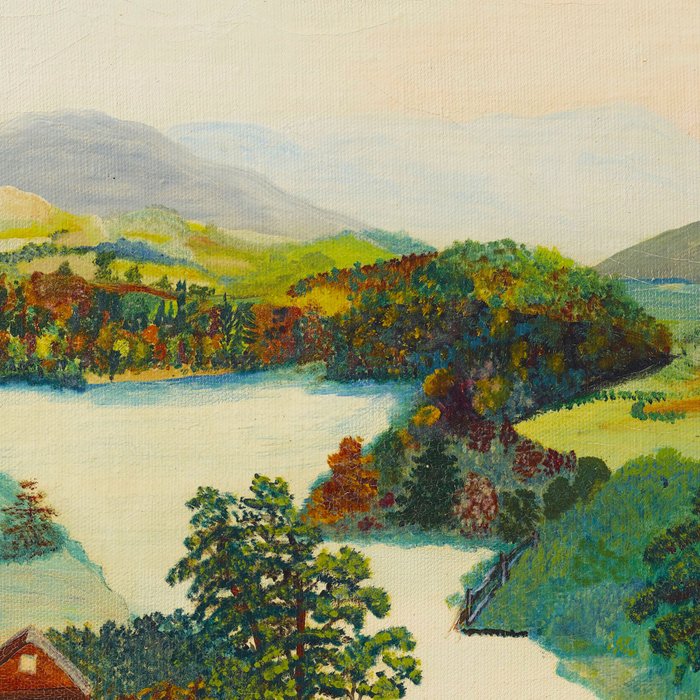 Anna Mary Robertson 'Grandma' Moses Upper Cambridge Valley American Folk Art Coffee Mug Gallery Image 2