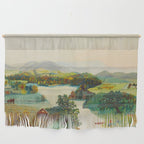 Anna Mary Robertson 'Grandma' Moses Upper Cambridge Valley American Folk Art Wall Hanging Gallery Image 1