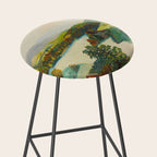 Anna Mary Robertson 'Grandma' Moses Upper Cambridge Valley American Folk Art Stool Gallery Image 2