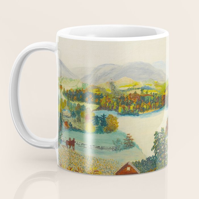 Anna Mary Robertson 'Grandma' Moses Upper Cambridge Valley American Folk Art Coffee Mug Gallery Image 3